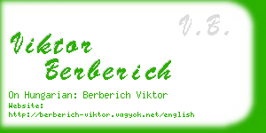 viktor berberich business card